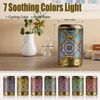 Diffuserlove Aroma Diffuser Humidifier 100 ml Metal Diffuser for Essential Oils 7 Colours Light Aromatherapy Golden