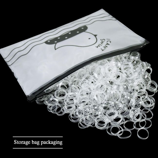 1000 Pcs Of Mini Clear Elastic Hair Bands For Women, Boys Hair