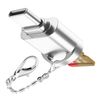 BoxWave Adapter Compatible with Meta Quest 3S - Micro SD Card miniReader, USB Type-C OTG Reader USB3.0 Adapter Keychain - Metallic Silver