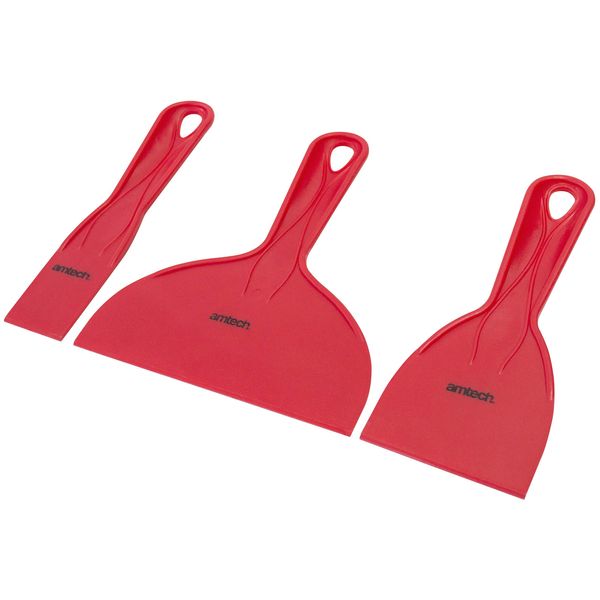 Amtech G0948 Filler Knife Set, 3 Piece Scraper Kit, 38mm, 75mm, 150mm, Paint Remover