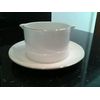 THOMAS CHINA THIN PLATINUM (745) SAUCE BOAT FIXED TO STAND - NEW -