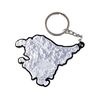 Generico Spain Basque Country 3D Topographic Keyring, Gray-black, One size