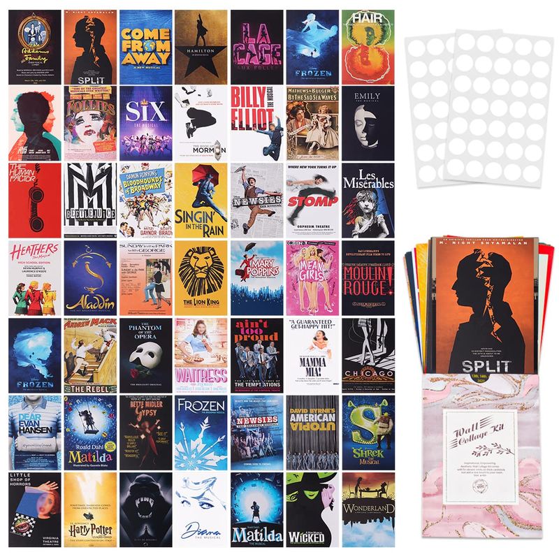 50PCS Posters for Bedroom Aesthetic,Musical Fashion Decor Wall Collage ...