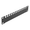 Delock 10″ Kabelabfangschiene 1 HE schwarz