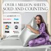 Satin Sheets Queen Set 6pcs - Genuine and Luxurious Silk Touch Satin Sheets Quee