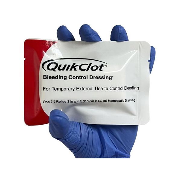 QuikClot Advanced Clotting Rolled Gauze - 3 x 48 in