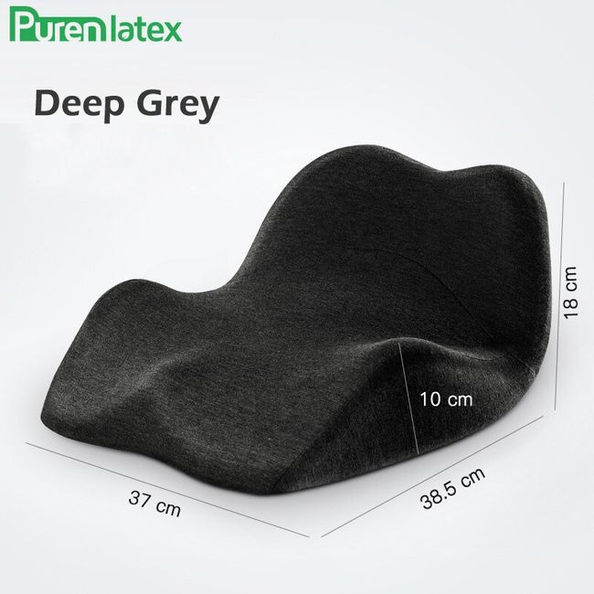 Purenlatex Chair Cushion Set Memory Foam Seat Cushion Lumbar Support  Orthopedic Pillow Protect Coccyx Relieve Back