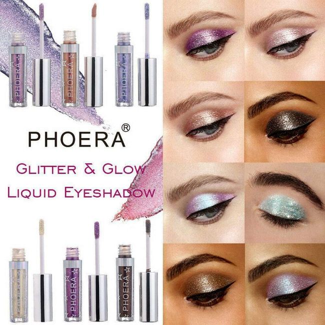 AQUAPURITY - PHOERA® Eyeshadow Magnificent Metals Glitter Liquid metallic Eye Shadow UK (106 ROSE GOLD)