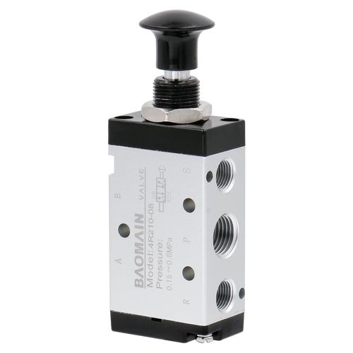 Baomain Manual Hand Pull Valve 4R210-08 G1/4" Air Inlet 5 Way Two Position