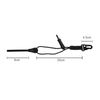 Oqard Reflective Paracord Keychain, Fire Starter and Container Gift Set - Black