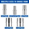 CNRAQR 3/4" Hose Barb Splice Coupler Repair Fitting Aluminum Adapter 2Pcs