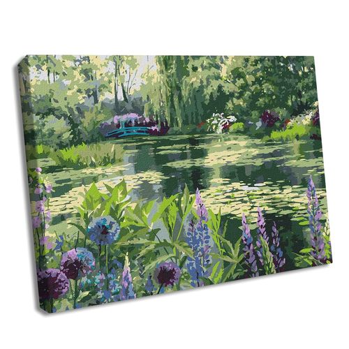 Ideyka Painting by Numbers kit KHO2838 Monet's Garden in Giverny