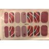 Color Gel  Nail Polish Strips .  Wavy Lines.  Read Description Below