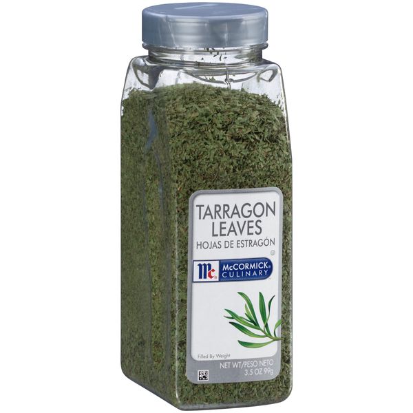 McCormick Culinary Dried Tarragon Leaves, 3.5 oz - One 3.5 Ounce Container of Tarragon Herb, Perfect in Sauces, Salads, Dressings, Meat Marinades and Stews