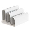 U Brands Metal Letter Sorter, Desktop Accessory, Arc Collection, Grey
