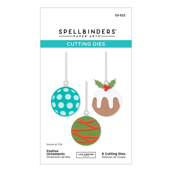 Spellbinders Etched Dies by Lisa Horton-Festive Ornament