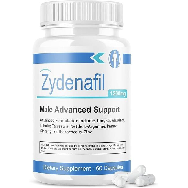 Zydenafil Pills Supplement Advanced Formula Zydenafil - 60 Capsules