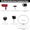 105x Master Keys Set Heavy Equipment Ignition Keys Fits Many Models USA