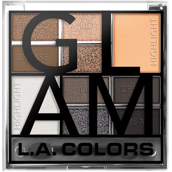 L.A. COLORS Color Block Eyeshadow Palette, Glam