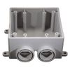 Weatherproof Box, 2Gang, PVC, 36.3 cu. in