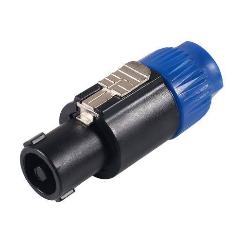 QCCAN 10pcs 4-Pole 4Pin NL4FC Connector Ohm Plug Speaker Audio Cable Plug Adapter Compatible with Neutrik Speakon NL4FC, NL4FX, NL2FC