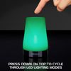 Portable Bedside Night Light Lamp with Color LED's & Rechargeable Battery