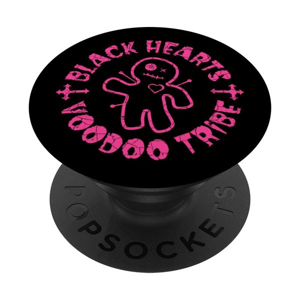 Black Hearts Voodoo Tribe Doll PopSockets Swappable PopGrip