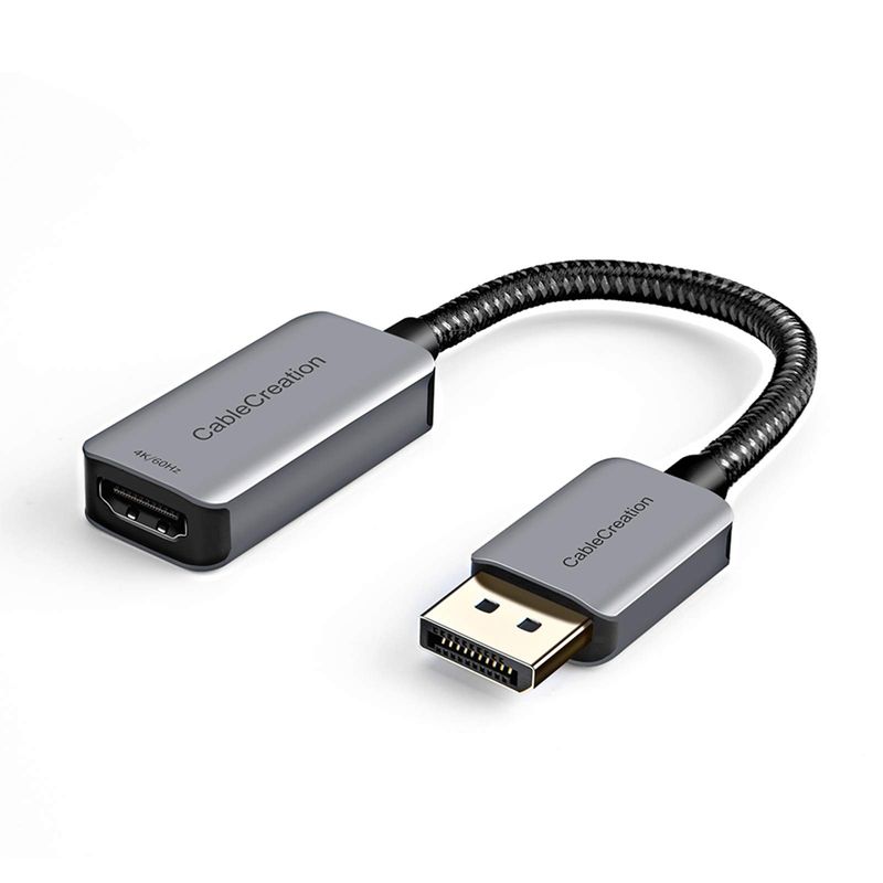 CableCreation Active DP to HDMI Adapter, DP Male to HDMI Female 2.0 ...
