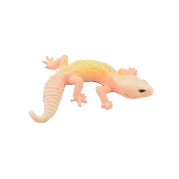 Leopard Gecko Lizard, Hand Painted, Realistic Toy Figure, Model, 3" CH459 BB114