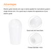sourcing map 2Pcs LP Guitar 3 Way Pickup Switch Tip Thread M4 Plastic Toggle Switch Knobs Cap for LP Electric Guitar, White