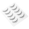 False Eyelashes, Natural Eye Butt, Short, Upper Eyelashes, Popular Handmade False Eyelashes, Actress Eyelashes, Cosplay Makeup, 5 Pairs (M9)