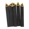1/2 " New lathe indexable carbide insert + turning tool bit holder kit 5-piece