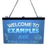 Personalised Colour Changing Hanging LED Sign | Custom Home Bar Accessory | Neon Light