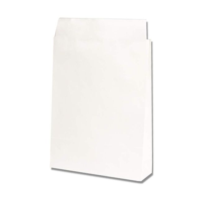 Cardboard One Delivery Bag, LL (White) with Tape (50 Sheets)