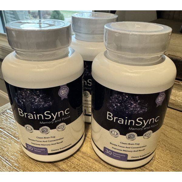 (1 Pack) Brainsync Nootropic Supplement - Brain Productivity Support - 30 Caps