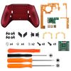 eXtremeRate Lofty Programable Remap & Trigger Stop Kit, Upgrade Boards & Redesigned Back Shell & Side Rails & Back Buttons & Trigger Lock for Xbox One S X Controller 1708 - Soft Touch Scarlet Red