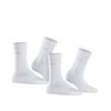 ESPRIT Women's Basic Easy Multipack W So Cotton Plain Socks (Pack of 2), White 2000