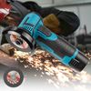 12V Brushless Cordless Angle Grinder Set with Li-ion Battery & Charger & Discs