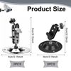 Ring Camera Mount, 4PCS Camera Wall Mount Bracket 360 Degree Adjustable for Indoor and Outdoor Use (Black)