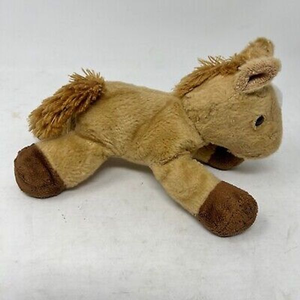 Aurora Prancer Pony Plush 8" Mini Flopsie #16639 Stuffed Animal Toy Horse Brown