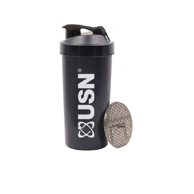 USN Unisex Adult Mega Shaker Protein Mixer Bottle - Black, 1 litre