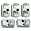 Genuine Belling BI70GS FSDF60DO Oven Cooker Hob Control Switch Knobs (Black / Silver, Pack of 5)
