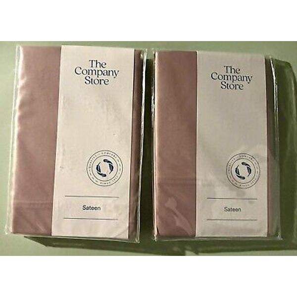 The Company Store Sateen Lilac Standard Pillowcases Lot Of 2