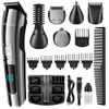 Brightup Beard Trimmer for Men - 19 Piece Beard Trimming Kit with Hair Clippers, Electric Razor - IPX7 Waterproof Mustache, Face, Nose, Ear, Balls, Body Shavers - Ideal Gifts, FK-8688T